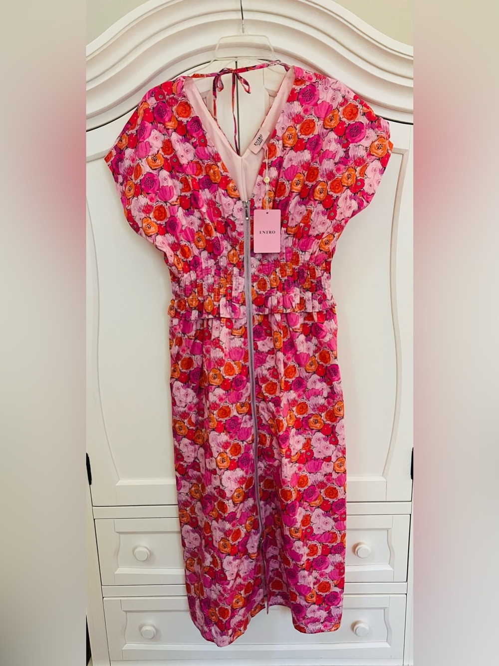 PAINT POPPIES ZIP UP
MIDI DRESS by ENTRO size L - Picture 6 of 6